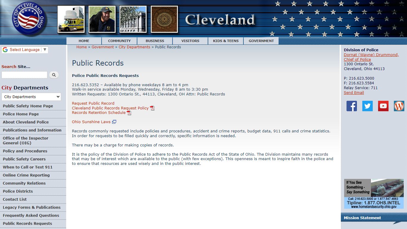 Public Records | City of Cleveland